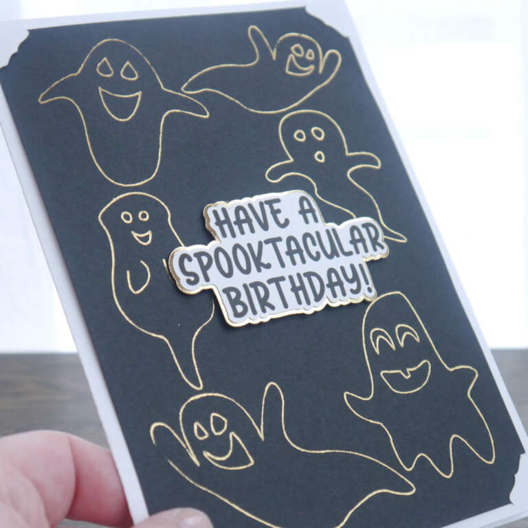 Foil Halloween Card with Cricut