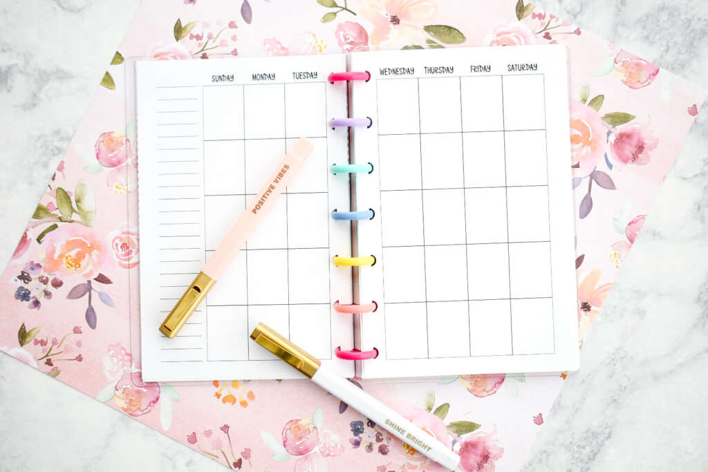 Minimalist Monthly Planner Insert   Craftara Creates