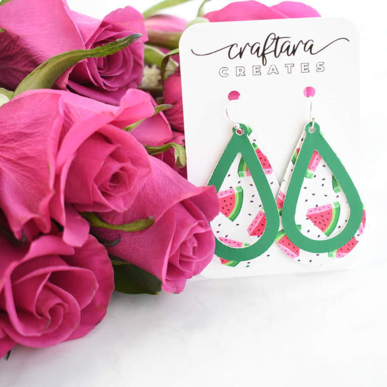 Cricut Faux Leather Earrings