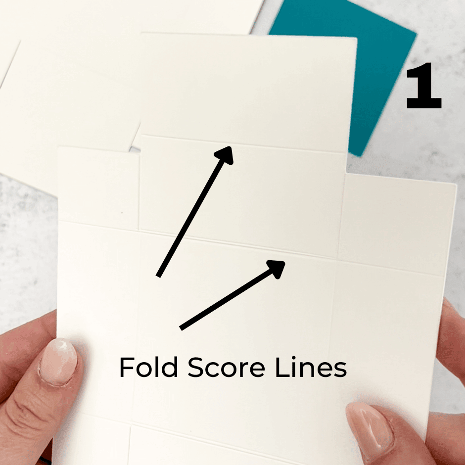 Cheap drawer organizer box with Cricut: Step 1 fold score lines