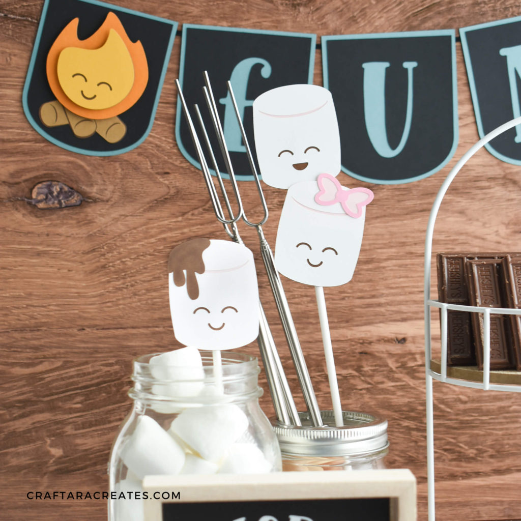 s’mores crafts with Cricut