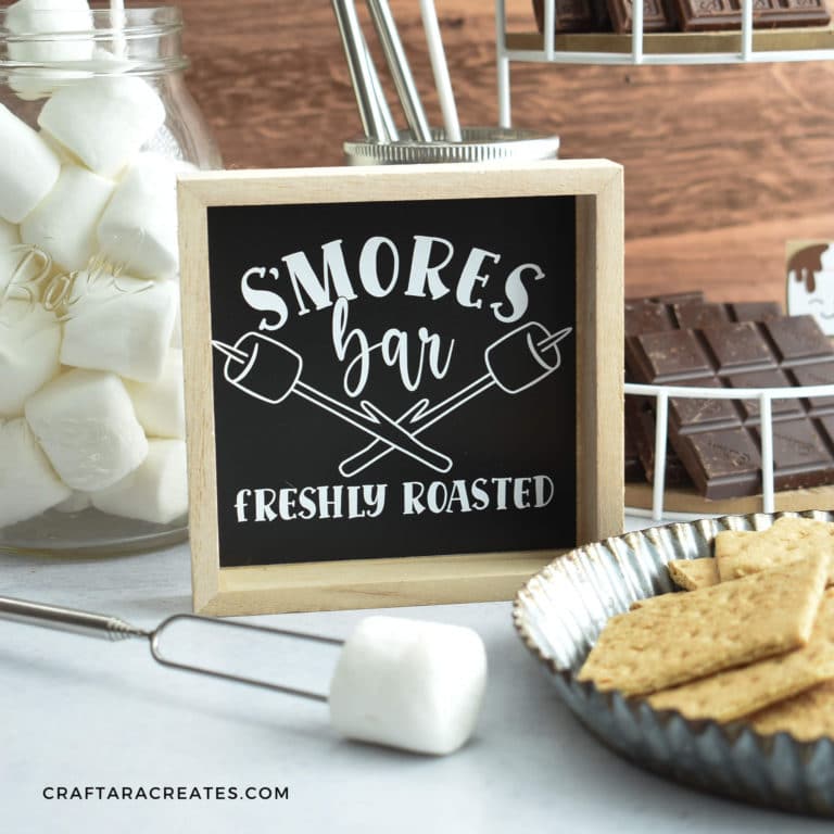 s’mores crafts with Cricut