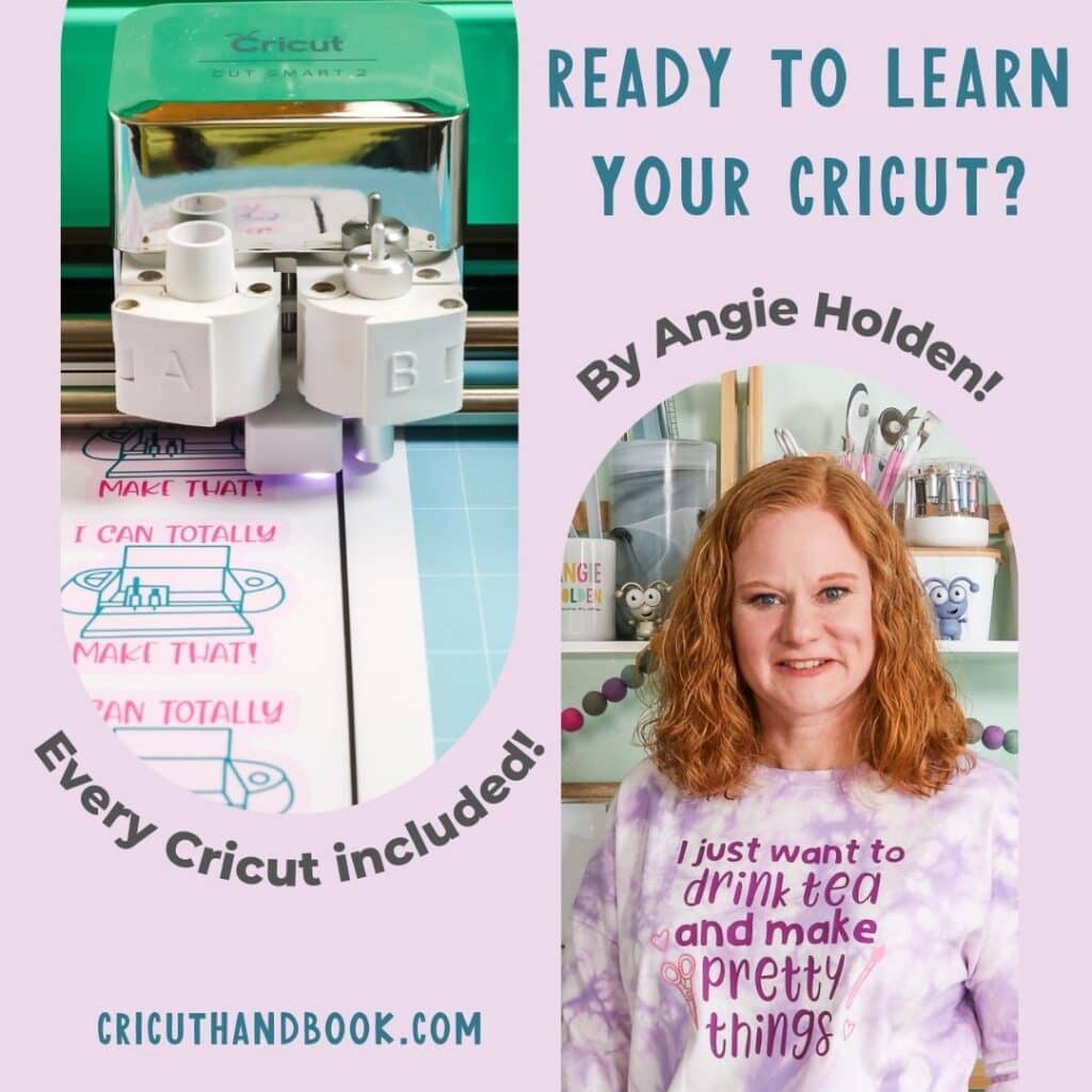 Learn to use a Cricut with the Cricut Handbook by Angie Holden