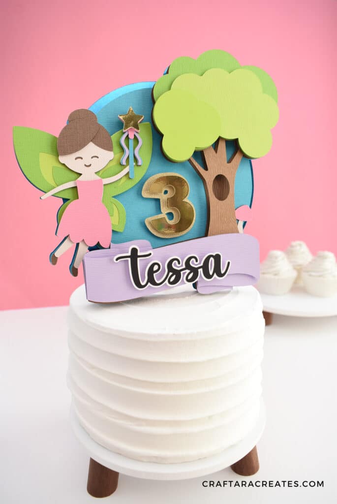 Fairy birthday party with Cricut