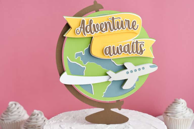 Adventure Awaits Cake topper