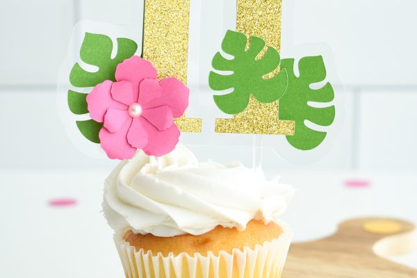 Birthday Cupcake Topper with Cricut